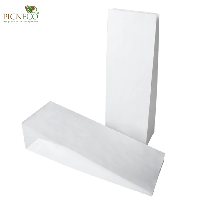 товар Бумажный пакет с прямоугольным дном, 120*80*330 мм, 65 г/м, белый BPD012